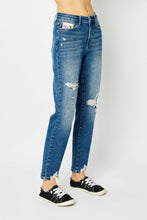 Load image into Gallery viewer, Hearts Full-Size Boyfriend Jeans with Coin Pocket
