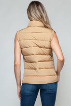 Load image into Gallery viewer, Chic High-Neck Zip Vest with Pockets
