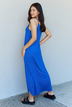 Load image into Gallery viewer, Full Size Cami Side Slit Maxi Dress in Royal Blue
