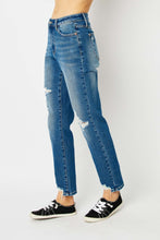 Load image into Gallery viewer, Hearts Full-Size Boyfriend Jeans with Coin Pocket
