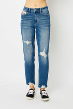 Load image into Gallery viewer, Hearts Full-Size Boyfriend Jeans with Coin Pocket
