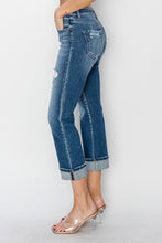 Load image into Gallery viewer, Full Size Cuffed Ankle Distressed Straight Jeans
