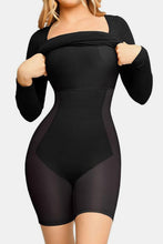 Load image into Gallery viewer, Basic Full Size Built-In Shapewear Square Neck Long Sleeve Dress
