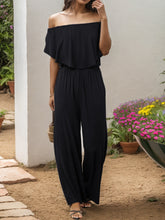 Load image into Gallery viewer, Off-Shoulder Wide Leg Jumpsuit
