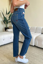 Load image into Gallery viewer, Hearts Full-Size Boyfriend Jeans with Coin Pocket
