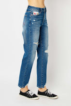 Load image into Gallery viewer, Hearts Full-Size Boyfriend Jeans with Coin Pocket
