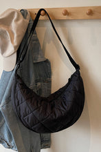 Load image into Gallery viewer, Quilted Crossbody Bag with Adjustable Strap
