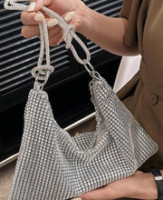 Load image into Gallery viewer, Silver bling bag
