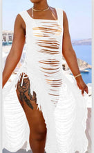 Load image into Gallery viewer, Junior Sexy Distressed Coverup Dress
