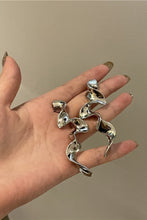 Load image into Gallery viewer, Silver Squiggly Earrings
